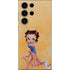Betty Boop With Puppy Orange Background Galaxy S25 Ultra Skin